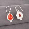 Carnelian Gemstone 925 Sterling Silver Handmade Jewelry Drop/Dangle Earrings EE-163-33