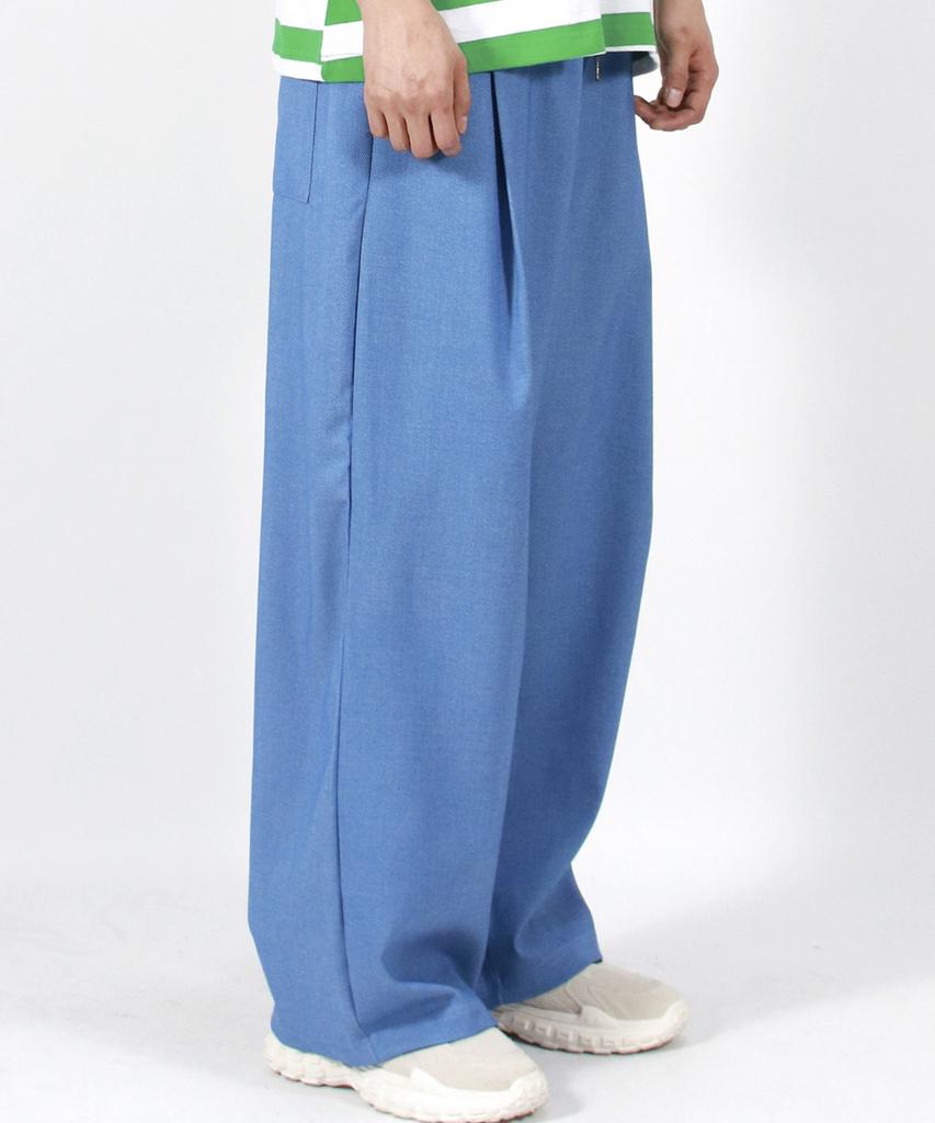Deumakeu M Vintage Denim Wide Pants Blue