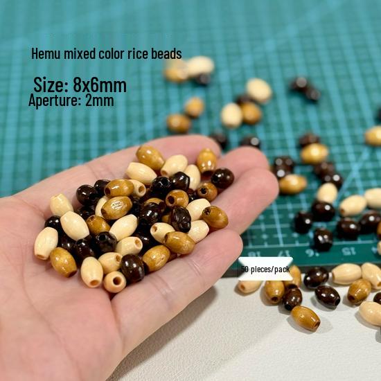 Blue Stone Clay Beads & Accessories Set: Wood & Ceramic Charms for Jewelry Making