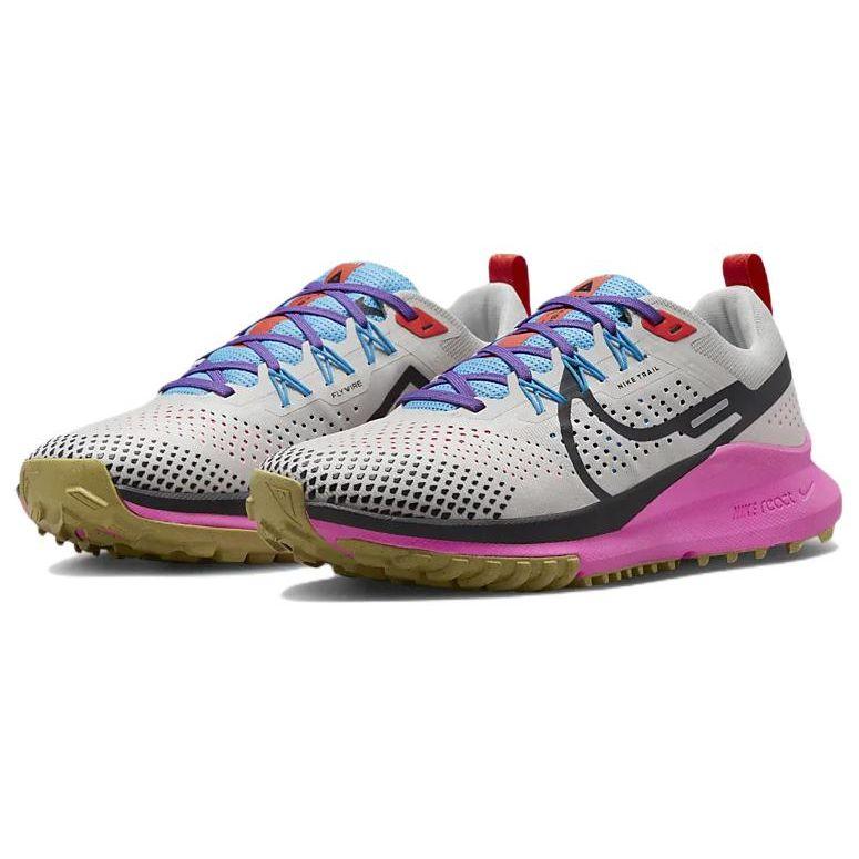Nike  React Pegasus Trail 4 Light Orewood Pink Blue Women Sneakers Brown Light-Orewood-Brown Blue-Lightning FD0876-100