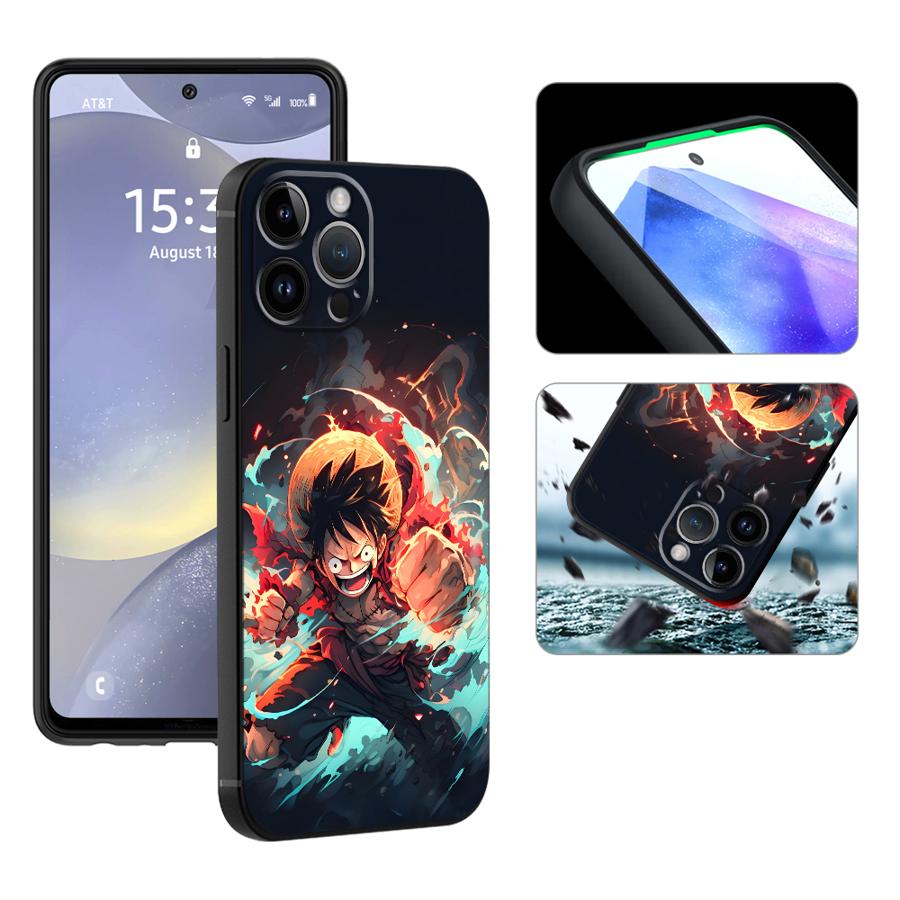 One Piece Zoro Logo Black Soft Phone Cover Case for iPhone XS Max 17Air 13 12 11 17 Pro Max 15 16 14 Plus XR 7 8