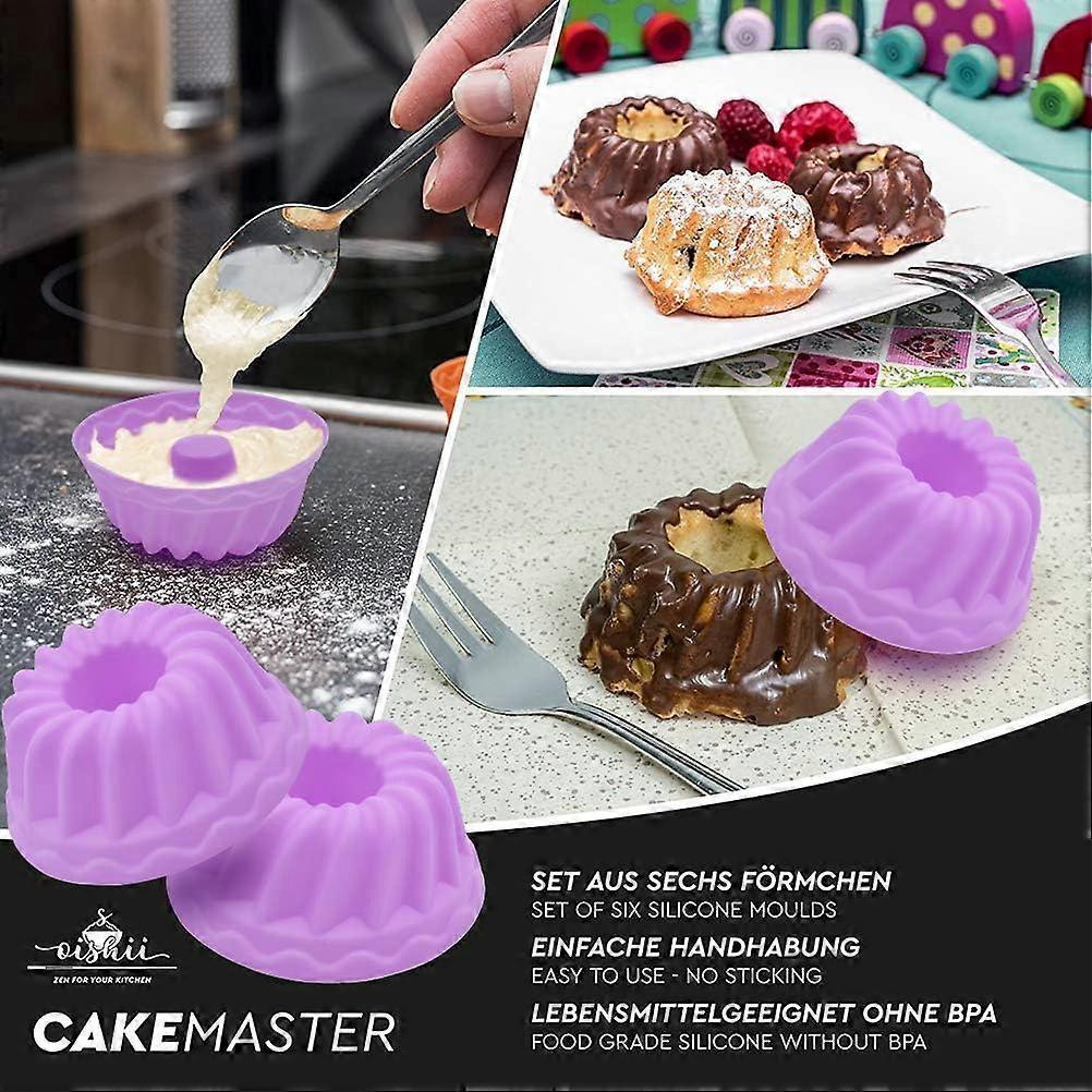 Tizzy Set of 24 reusable and non-stick silicone cupcake molds