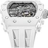 Men's Automatic Watch - TSAR BOMBA - Luxury Tonneau - Sapphire Crystal - Waterproof 50m - Black