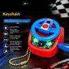 Mini Simulation Steering Wheel Keychain Children'S Car Driving Simulation Toy Decompression Keychain Pendant Backpack Decoration