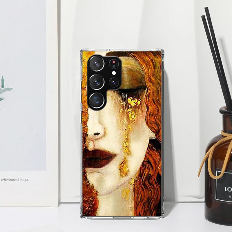 Kiss by Gustav Klimt Desig Phone Case For Samsung Galaxy S26 S25 Edge S24 FE S23 S22 Ultra S21 Plus S20 + Art Fundas Back Cover