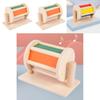Wooden Montessori Textile Drum Educational Toy For Preschool Learning