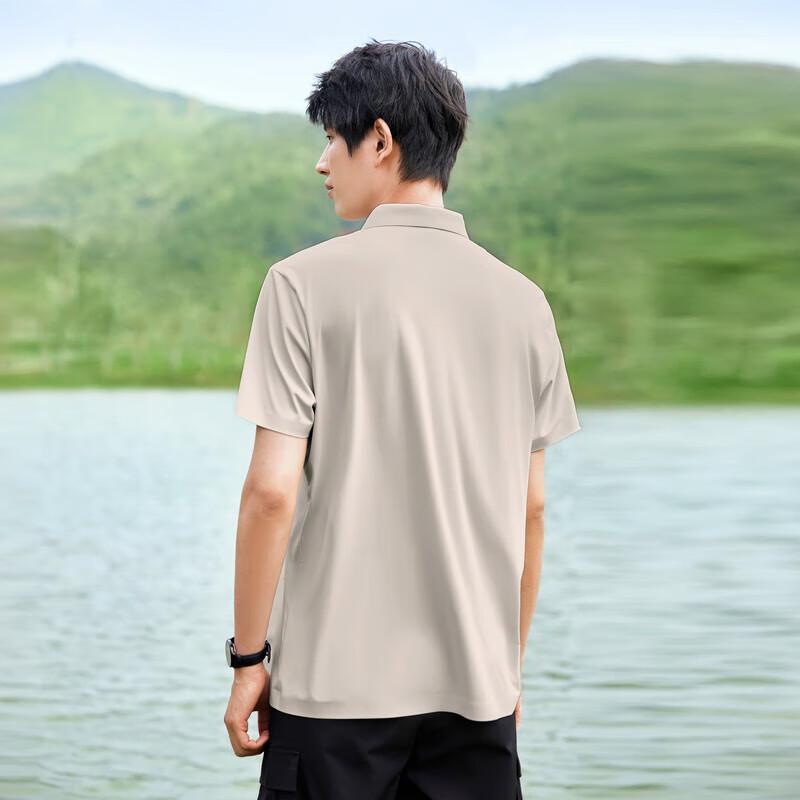 

Men s UV Protection & Antibacterial Seamless Short Sleeve Polo Shirt XL