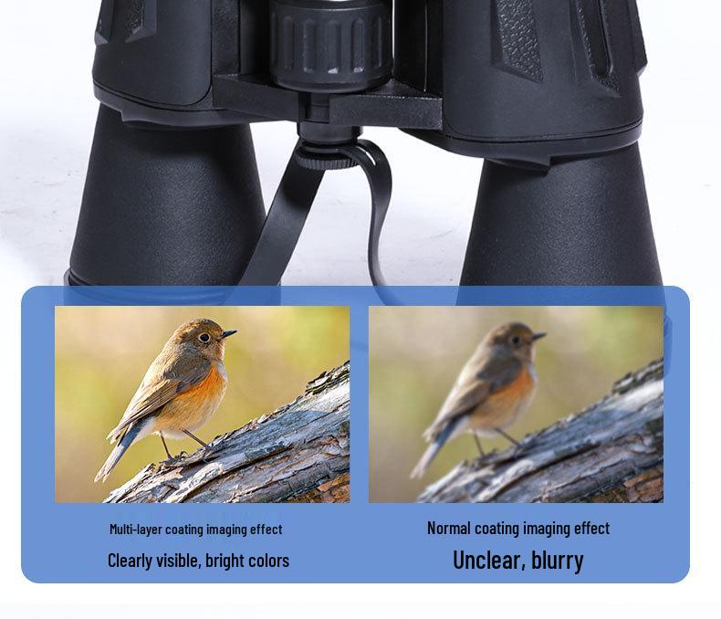 Jumelles HD 20x50 à fort grossissement avec vision nocturne en basse lumière et télescope portable 8x pour téléphone portable