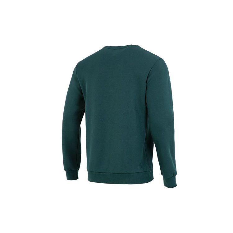 Adidas Letter Print Pattern Pullover Crew Neck Sweatshirt Men Tops Green HN9022