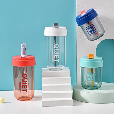 Male and Female Students Summer Plastic Mini Cup Good-looking Tons Cup Straw Coffee Cup Small Capacity Tumbler