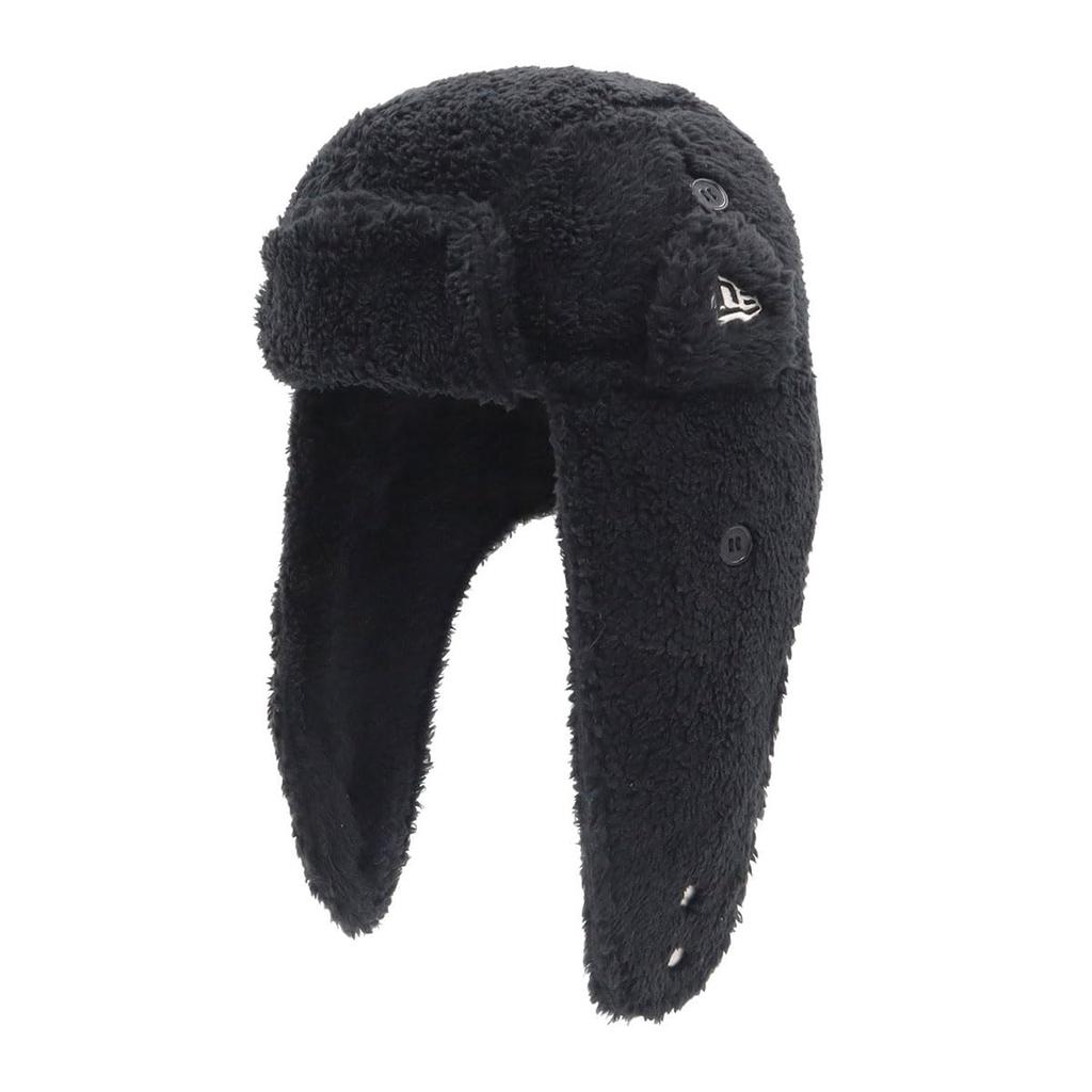 New Era Kids Trapper Mink Fleece, Solid Black, Size S/M, OD KIDS TRAP MINK FLEECE BLK