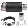 Carbon Fiber Stainless Steel Motorcycle Exhaust Tail Pipe Tip Tailpipe Universal