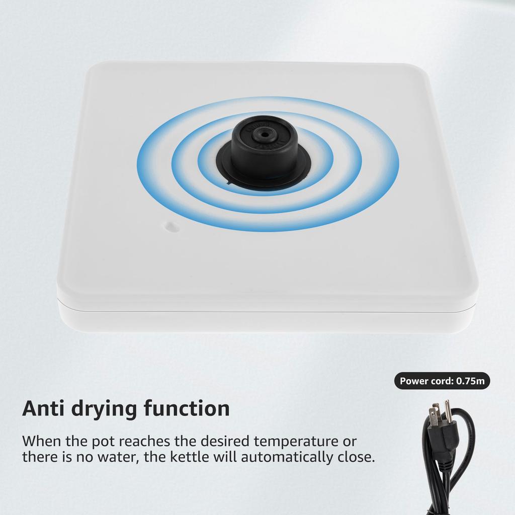 Coffee Kettle Gooseneck Electric Kettle with Base Stainless Steel Hot Water Boiler Manual Pour Over Coffee Maker Coffee Tea Pot