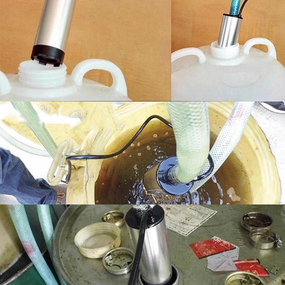 Pompa Elettrica per Auto 12V Pompa di Trasferimento Carburante Portatile Trasferimento Acqua Olio Rifornimento Pompa Sommergibile Per Pompa Acqua Diesel
