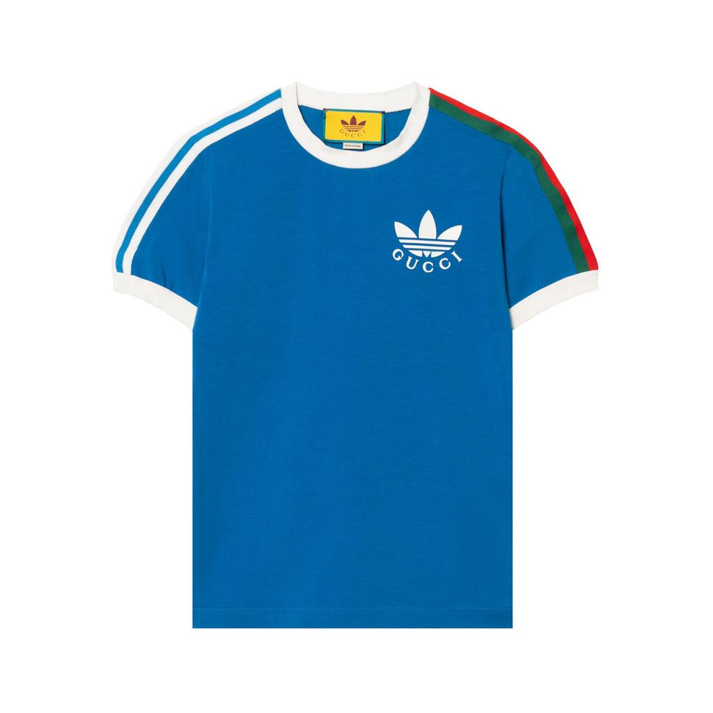Gucci X Adidas Originals Tričko Unisex Modré 691637-XJEKL-4744