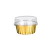 50pcs Square/Round Tin Muffin Boxes with Lids Dessert Container Mini Cupcake Mold  Commercial
