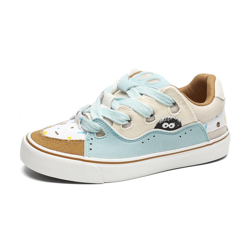 

Flat baseplate shoes men s 2025 summer new trend cute campus style casual lace-up shoes teen men s shoes 44