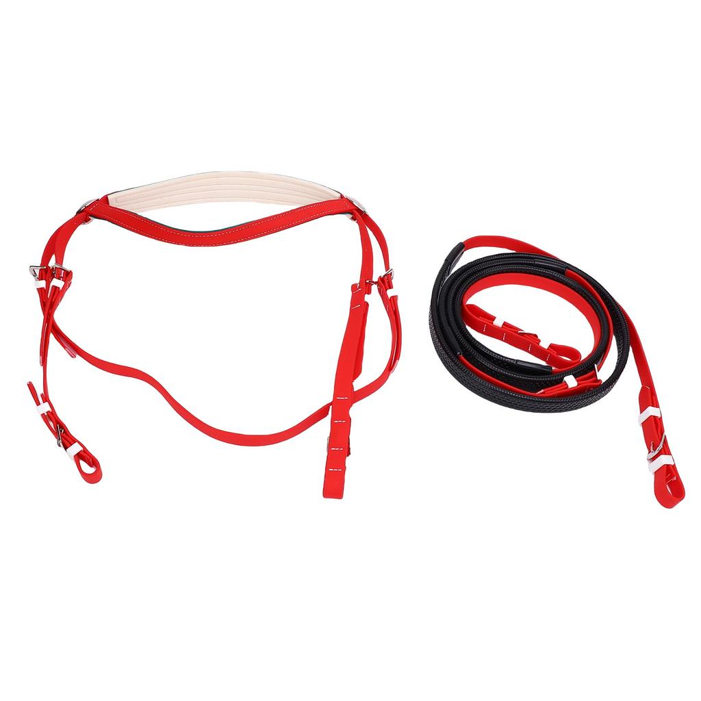 PVC PU Lther Nylon Horse Bridle Rein, Horse   and Rein Set, Equestrian Equipment Idl for Competitions Daily Training Riding