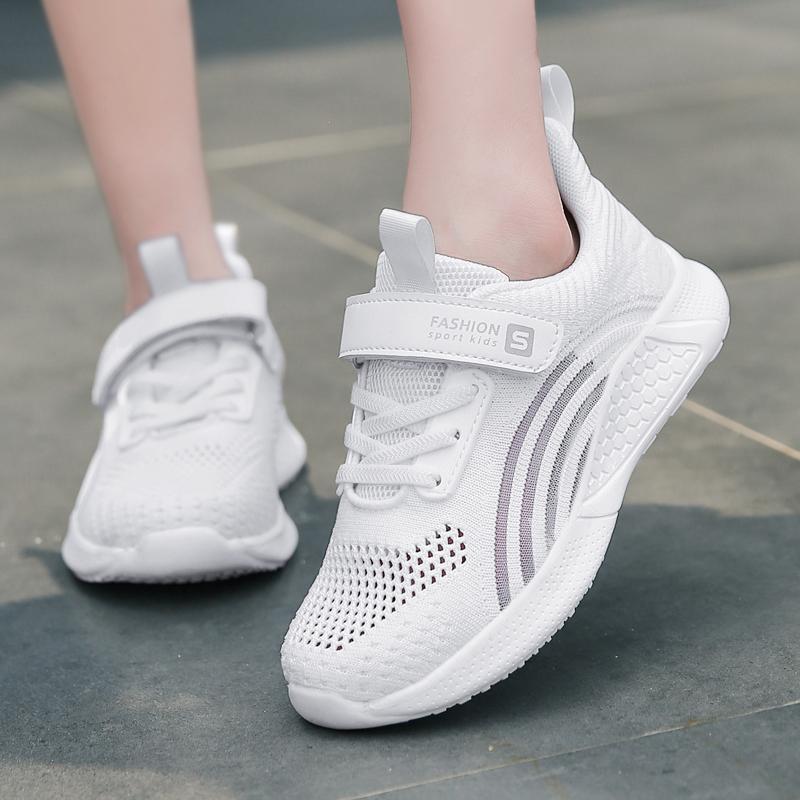 Girl's Large Breathable  Mesh Rotating Buckle Casual Shoes Sports Shoes Children's Shoes Running Shoes