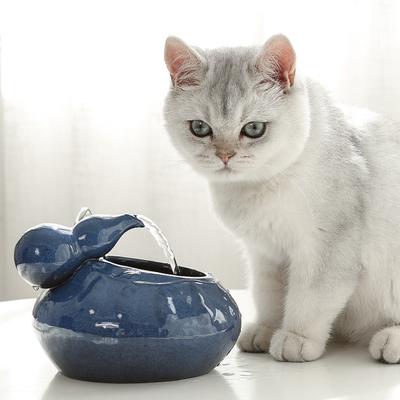 MOONN VLV Dog Cat Ceramic Water Fountain Pet Drinking Fountain Electric Water Dispenser