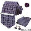 Men'S Business Dress Tie 5-Piece Groom Best Man Dress Accessories Gaowei Dense Jacquard Tie Worker