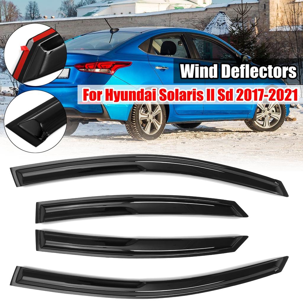 Buy Side Window Deflectors For HyundaiSolaris Ll Sd 2017 2018 2019 2020