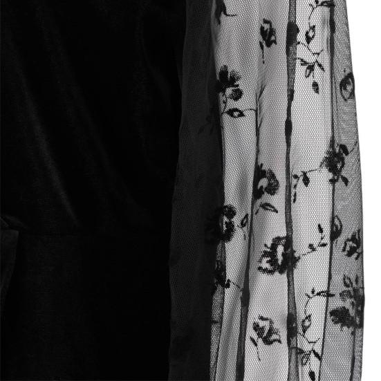 Elegantes Damen-Midikleid mit V-Ausschnitt und Spitzennähten, lange Ärmel, figurbetontes Kleid, Übergröße, Taille, festes, dünnes Kleid, Clubwear