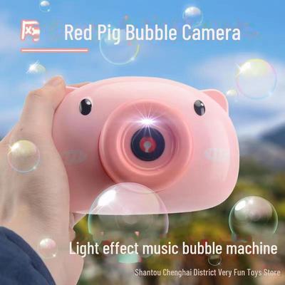 Automatická prasečí bublina foukající fotoaparát hračka s hudbou