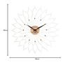 Interform LeFar Wall Clock CL-9903WH White Flower Step Movement