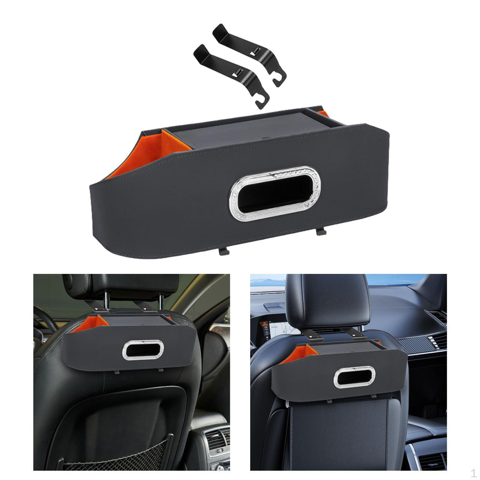 

Backseat Organizer for Cars with Hooks And Storage Compartments чёрный