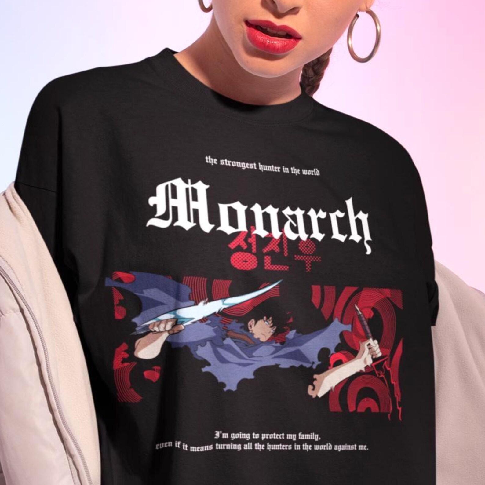 Sung Jin-Woo Monarch Shirt -Manga Tshirt,Jin Woo Anime T-shirt,Otaku Apparel XL