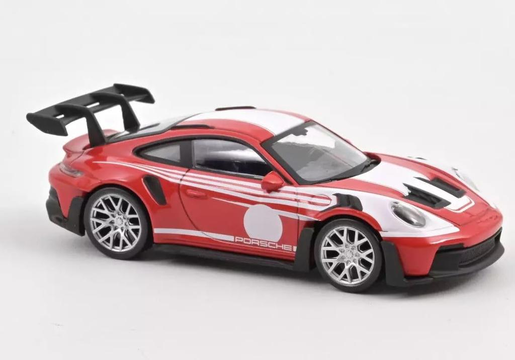 NOREV 1/43 Porsche 911 992 GT3 RS 2022 Red/White NOREV JET CAR Miniature Car