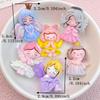 10Pcs New Cute Princess Series Flat Back Resin Cabochon  DIY Jewelry Craft Decoration Accessories