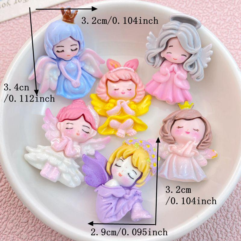 10Pcs New Cute Princess Series Flat Back Resin Cabochon DIY Jewelry Craft Decoration Accessories
