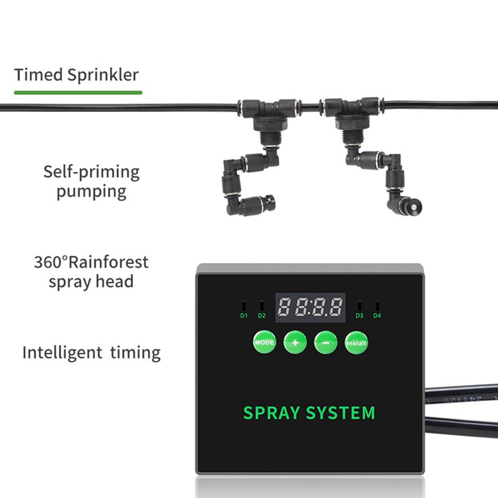 Sistem Inteligent de Umidificare pentru Terarii cu Tehnologie de Ceață Ultrasonică și Rezervoare de Apă de Mare Capacitate Pulverizator de Ceață