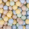 Kiddymoon plastikowe piłeczki 7cm pastelowy beż-pastelowy niebieski-pastelowy żółty-mięta 200 zabawka zestaw kulek