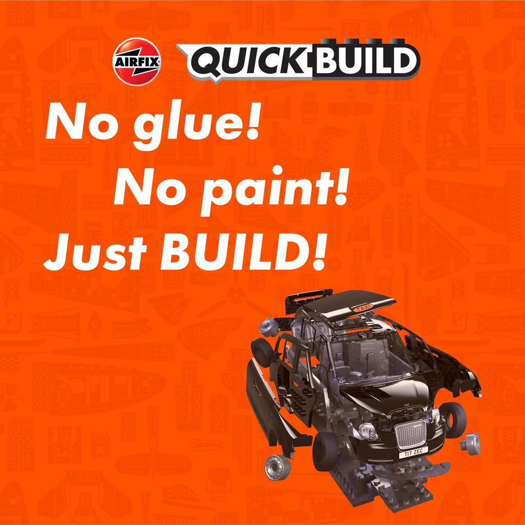 Airfix Quick Build London Taxi LEVC TX Plastic Model QB6051