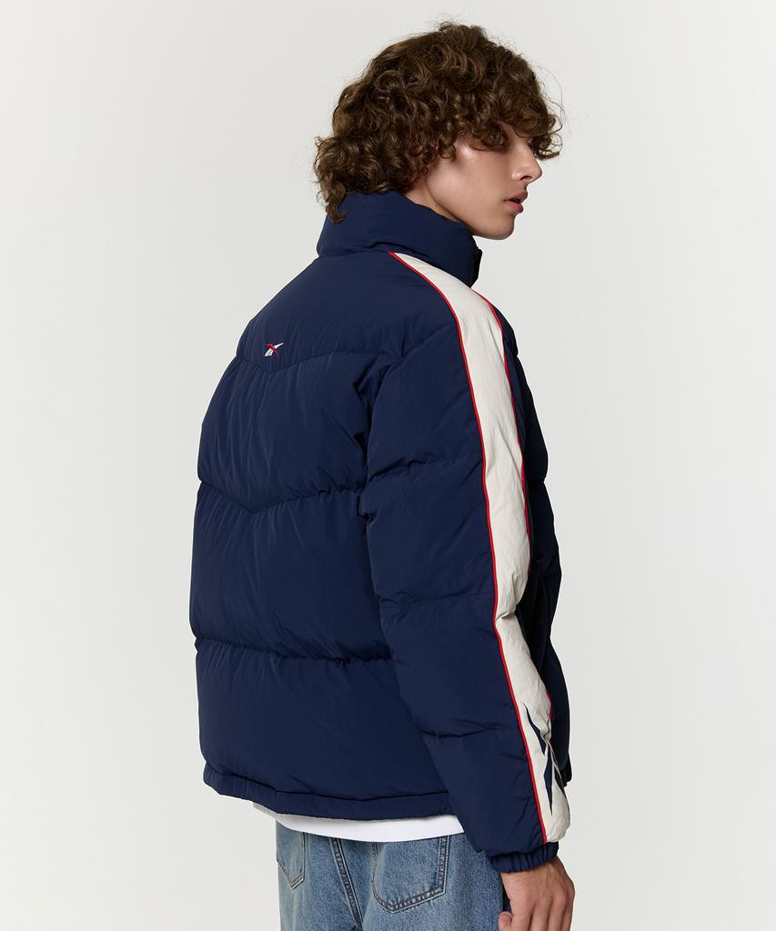 Reebok Classic Vector Paneled Down Jacket - Navy