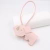 Litchi Pattern Elephant PU Leather Lanyard Bag Charm - Cute Backpack Pendant