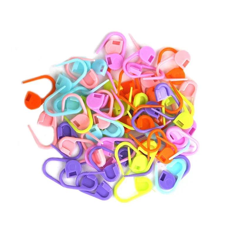 50PCS Mix Color Knitting Tools Locking Stitch Markers Crochet Latch Marker Pin