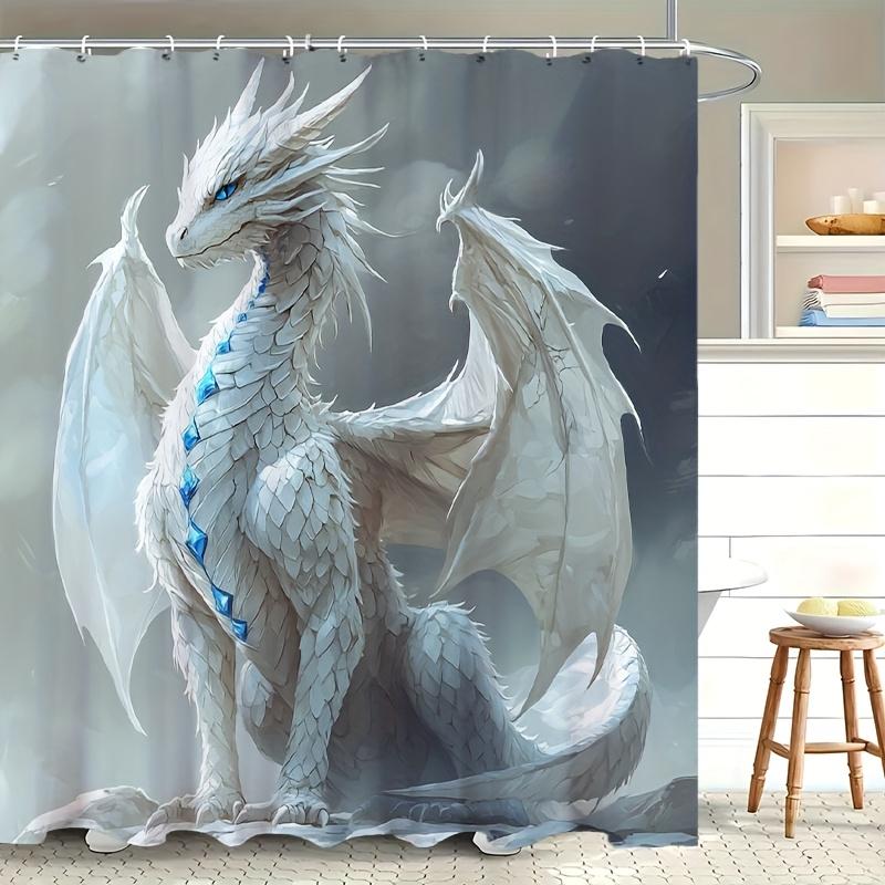 

Whitdragblus Anime Figure Style Shower Curtain Artistic Character Design Modern Home Bathroom Decor With Hooks W60H190(CM)-1 Pcs