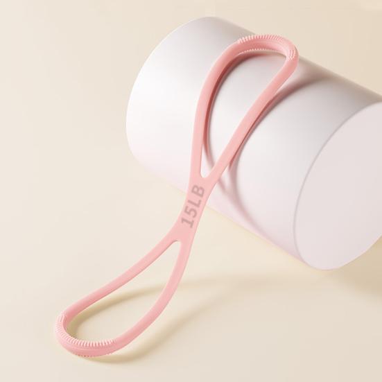 Figure 8 Exercise Resistance Band Arm Shoulder Stretch Strength Training Fitness Elastic Strap 15/25/35Lbs Men Women Anti-slip Silicone Tension Rope
