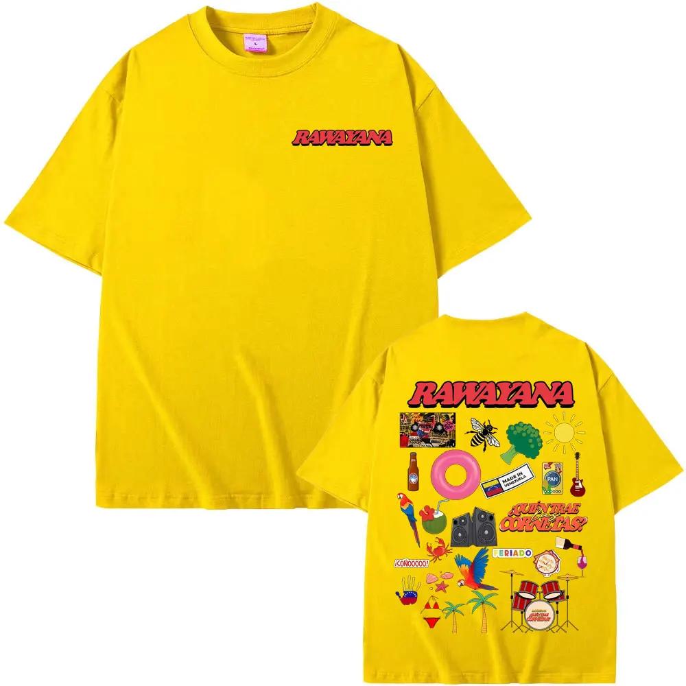 Rawayana ¿Donde Es El After Album Tour T Shirts Unisexs Clothes Fashion Harajuku Tshirt Unisex Summer Tops Loose T Shirt Streetwear