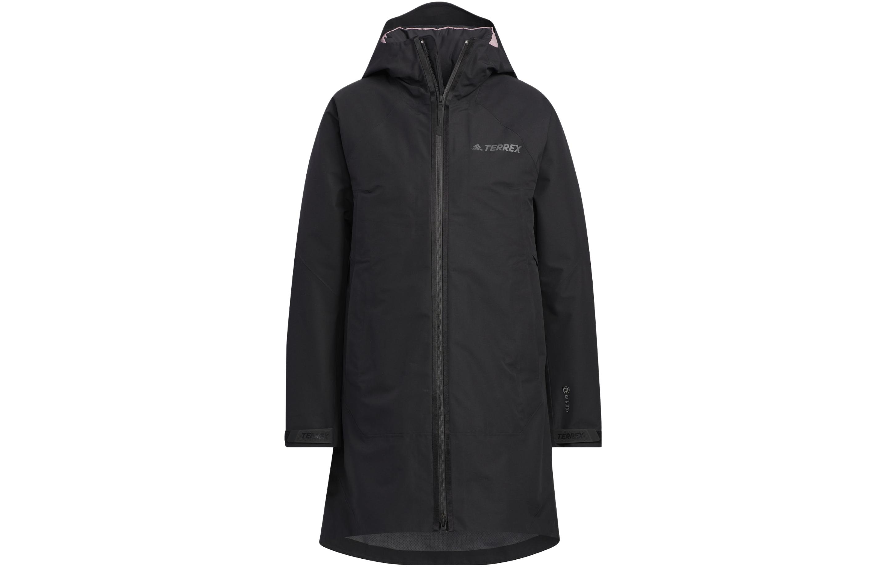 Adidas Jackets Women s Black Hooded Moderate Other HN2000 M