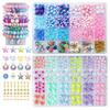 Acryl 24-Fächer Perlen-Set für DIY Armband und Schmuckherstellung