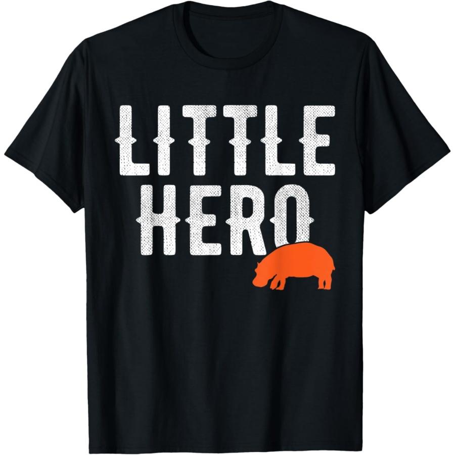 

Little Hero - Cute Animal Hippopotamus T-Shirt XXXXXL чорний
