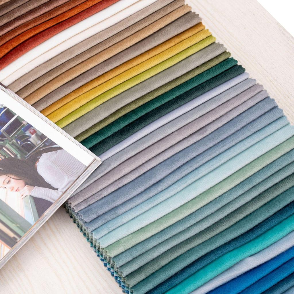 Holland Velvet Plush Curtain and Cushion Fabric for Bedding and Wedding Backdrops