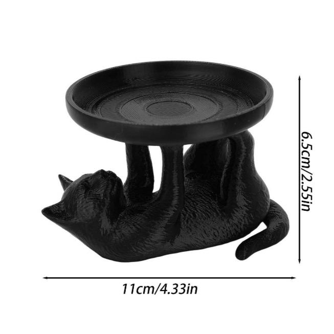 

5/1Pcs Cat Shape Cat Jewelry Tray Large Capacity Black White Desktop Organizer Ring Earrings Necklaces Gadgets Storage Holder 1PC чёрный