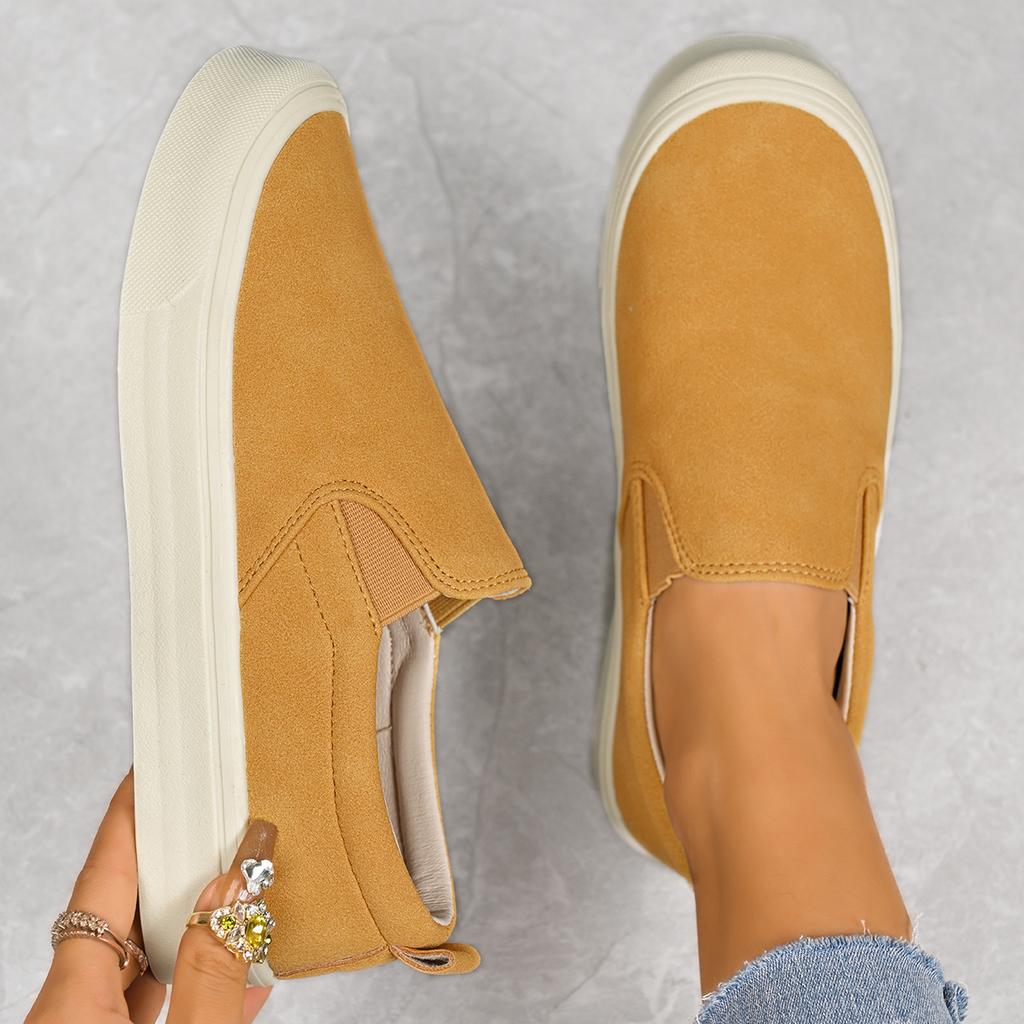 Platform Loafers Women's Spring Autumn New Versatile Fashion Casual Shoes Slip on Flats Plus Size 36-43 Comfortable Footwear