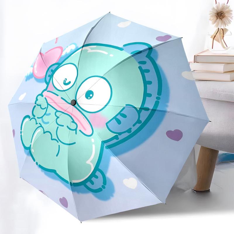 1pc Adorable Cartoon Elephant Automatic Opening/Closing Umbrella with Heart-Shaped Wings - Perfect Gift for Fans, Travelers, and Everyday Use.F005